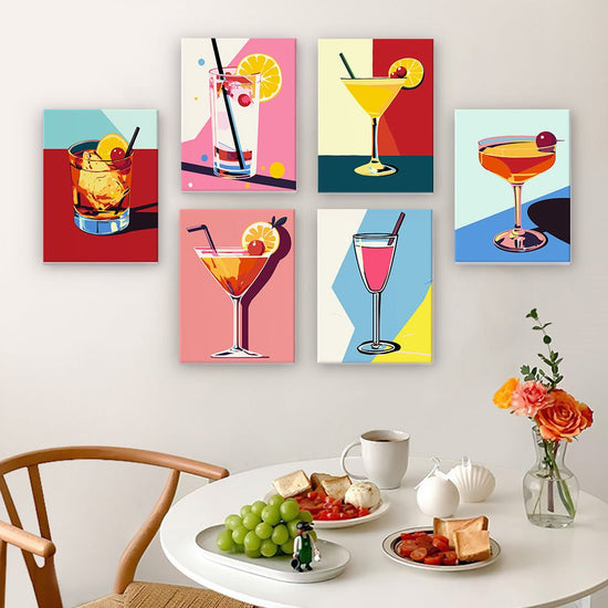 MINI MALEN NACH ZAHLEN | COCKTAIL CLASSY - 6er Set