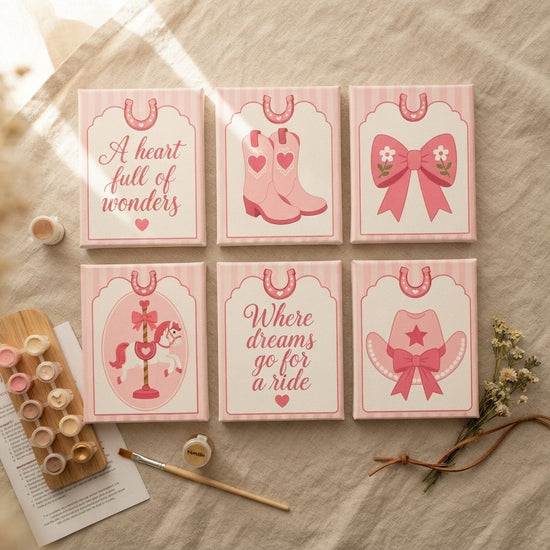MINI MALEN NACH ZAHLEN | PINK DREAMS – 6er Set