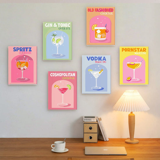 MINI MALEN NACH ZAHLEN | COCKTAIL BUNT - 6er Set