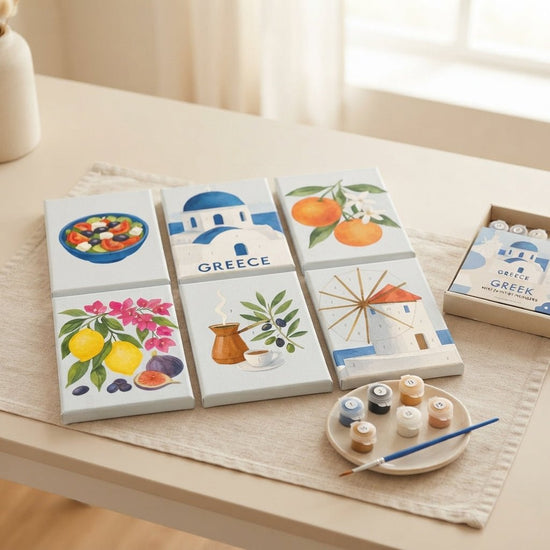 MINI MALEN NACH ZAHLEN | GREEK ESCAPE – 6er Set