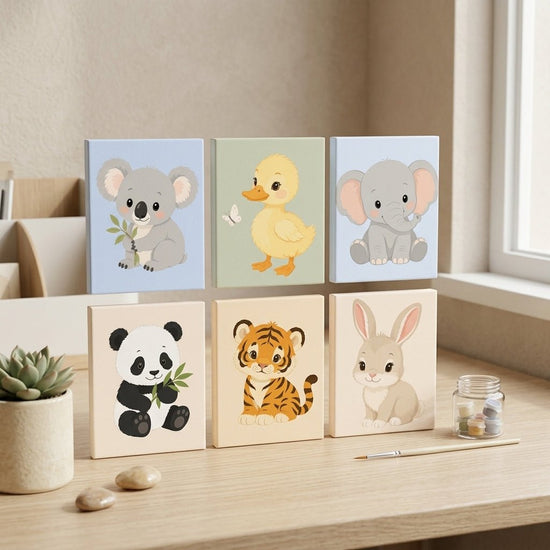 MINI MALEN NACH ZAHLEN | TIERFREUNDE – 6er Set