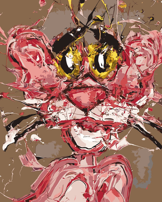 MALEN NACH ZAHLEN | ABSTRAKT PINK