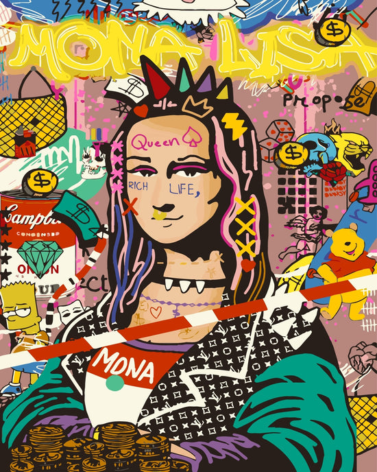 MALEN NACH ZAHLEN | POP ART MONA LISA