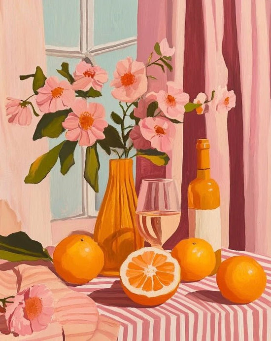 MALEN NACH ZAHLEN | ORANGEN UND WEIN