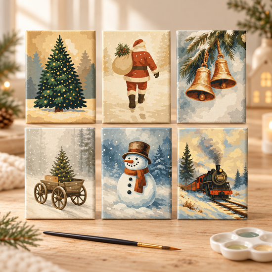 MINI MALEN NACH ZAHLEN | WEIHNACHTSZAUBER – 6er Set