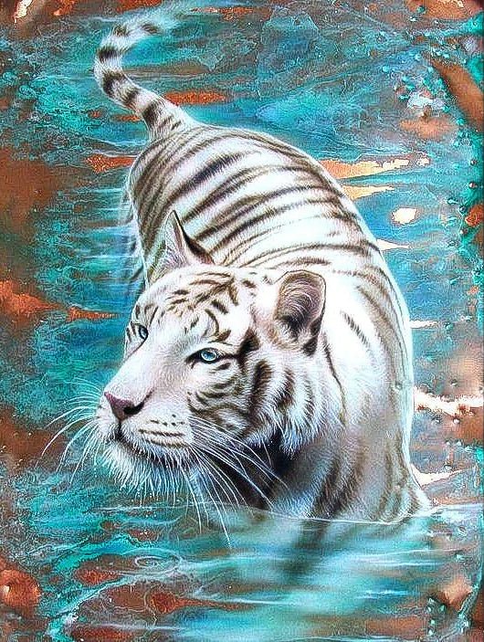 DIAMOND PAINTING | WEISSER TIGER