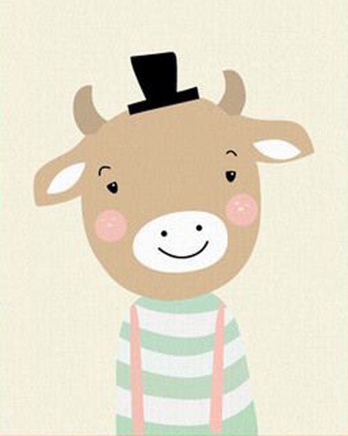 MALEN NACH ZAHLEN | KUH CARTOON