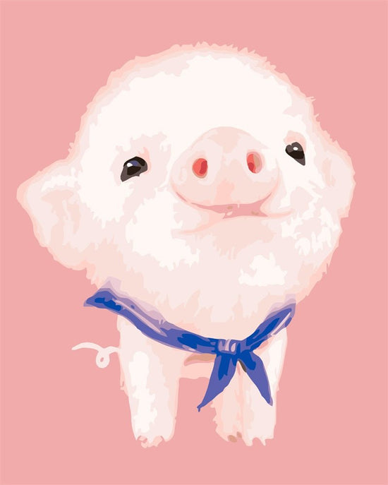 MALEN NACH ZAHLEN | ROSA SCHWEINCHEN