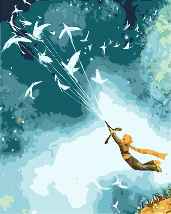 MALEN NACH ZAHLEN | KLEINER PRINZ FLIEGT