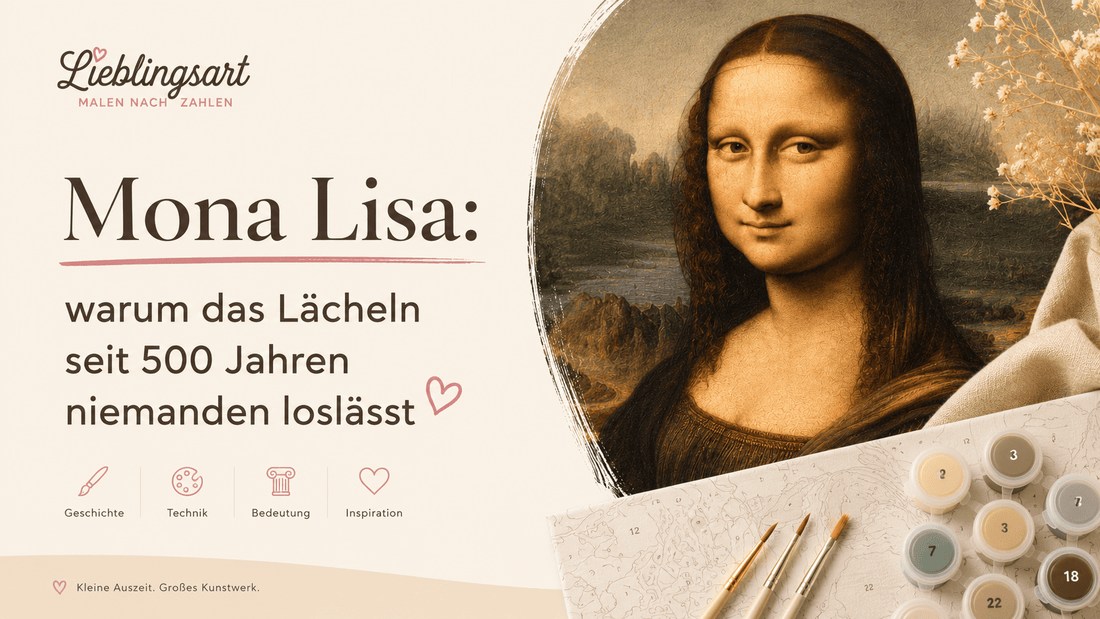 Mona Lisa von Leonardo da Vinci mit Malen-nach-Zahlen-Utensilien – das Geheimnis hinter ihrem berühmten Lächeln