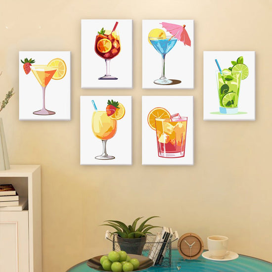 MINI MALEN NACH ZAHLEN | COCKTAIL SUMMER - 6er Set