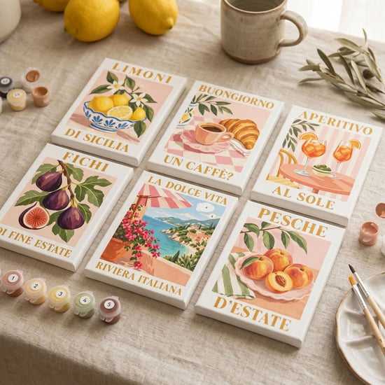 MINI MALEN NACH ZAHLEN | ITALIAN SUMMER – 6er Set