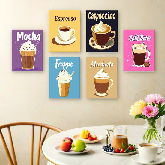 MINI MALEN NACH ZAHLEN | COFFEE - 6er Set