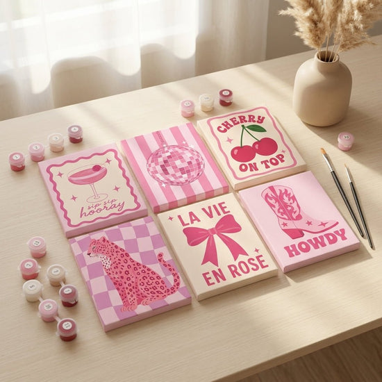 MINI MALEN NACH ZAHLEN | CHERRY CLUB – 6er Set