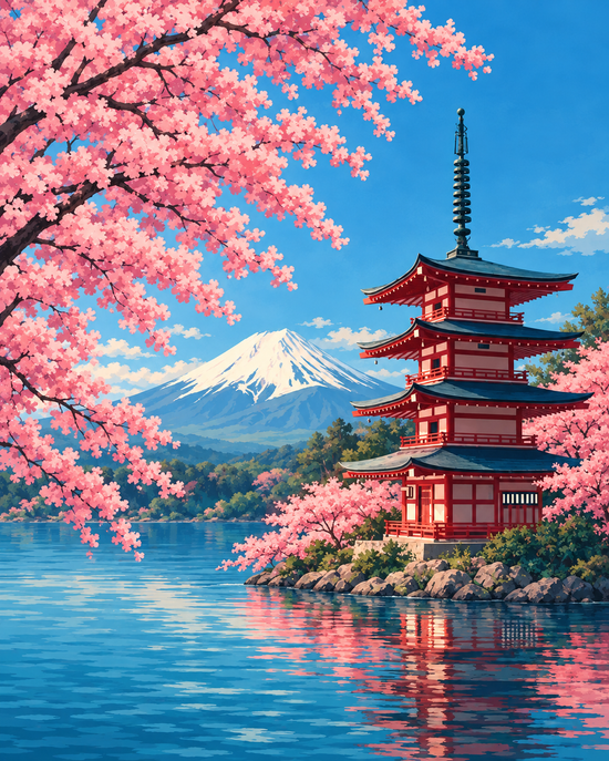 MALEN NACH ZAHLEN | FRÜHLING IN JAPAN