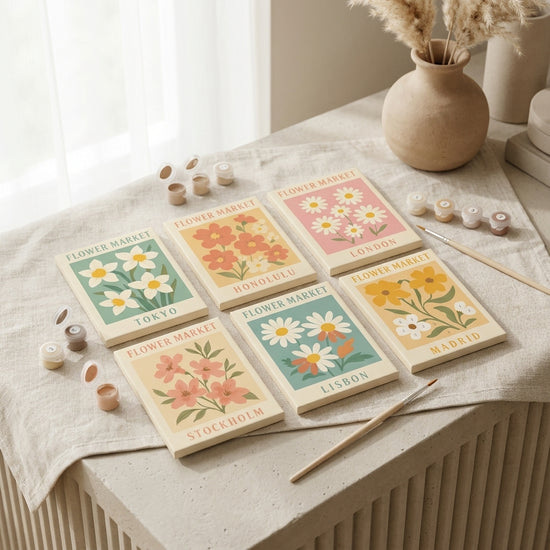 MINI MALEN NACH ZAHLEN | BLÜTENREISE – 6er Set