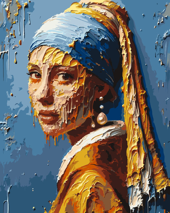 MALEN NACH ZAHLEN | ABSTRAKT FRAU