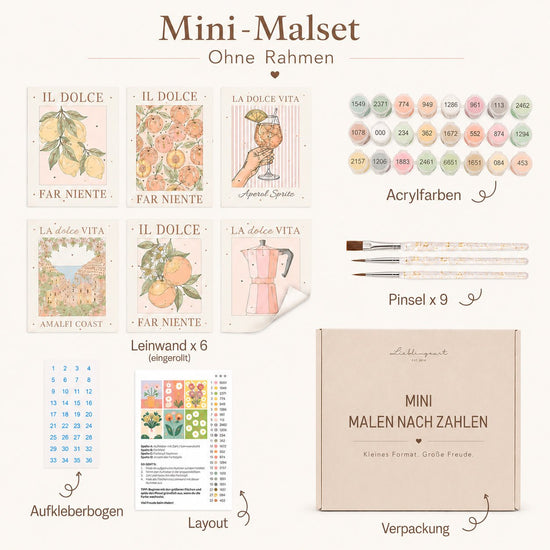 MINI MALEN NACH ZAHLEN | MASKIERTER HELD – 6er Set