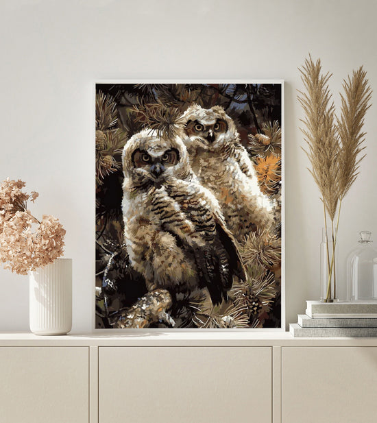 MALEN NACH ZAHLEN | ZWEI EULEN