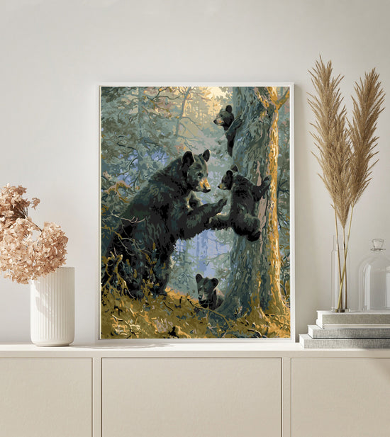 MALEN NACH ZAHLEN | BÄRENFAMILIE