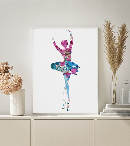 MALEN NACH ZAHLEN | BUNTE BALLETFRAU