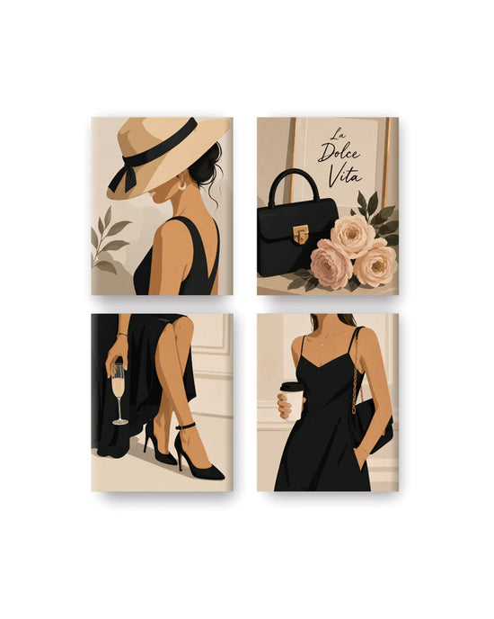 MINI MALEN NACH ZAHLEN | PARISER CHIC - 4er Set