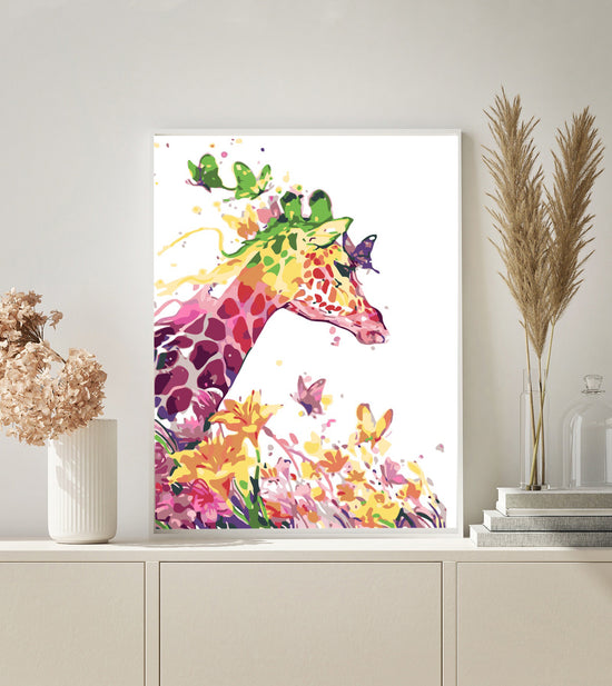 MALEN NACH ZAHLEN | BUNTE GIRAFFE