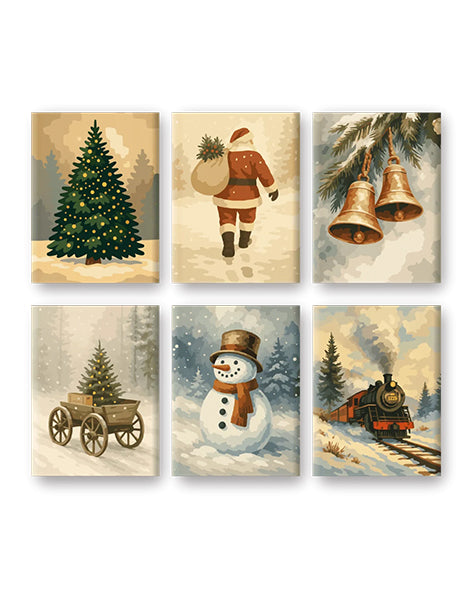 MINI MALEN NACH ZAHLEN | WEIHNACHTSZAUBER – 6er Set