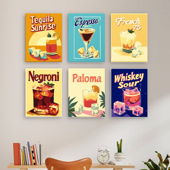 MINI MALEN NACH ZAHLEN | NIGHT COCKTAIL - 6er Set