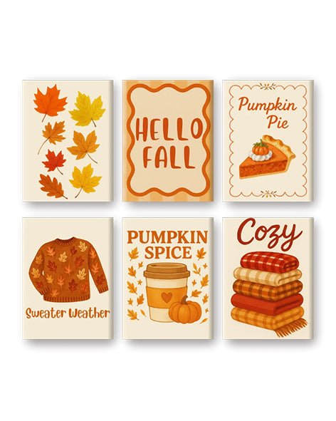 MINI MALEN NACH ZAHLEN | HELLO FALL – 6er Set