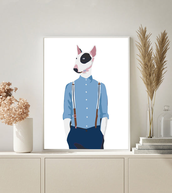 MALEN NACH ZAHLEN | HUND MIT HEMD