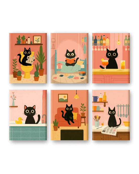 MINI MALEN NACH ZAHLEN | CAT LIFE – 6er Set