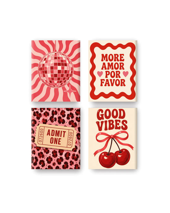 MINI MALEN NACH ZAHLEN | CHERRY VIBES - 4er Set