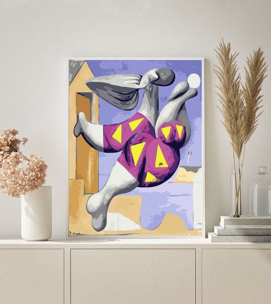 MALEN NACH ZAHLEN | PICASSO BADENDE MIT STRANDBALL