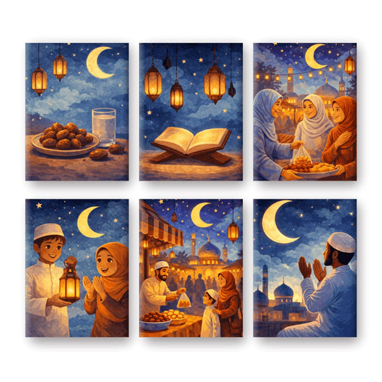 MINI MALEN NACH ZAHLEN | RAMADAN FEELING - 6er Set