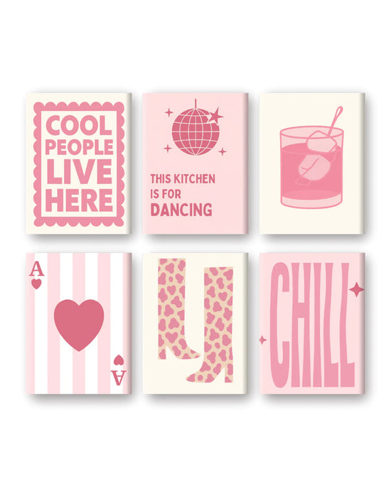 MINI MALEN NACH ZAHLEN | PINK MOOD – 6er Set