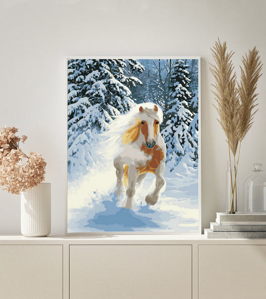 MALEN NACH ZAHLEN | SCHNEEPFERD