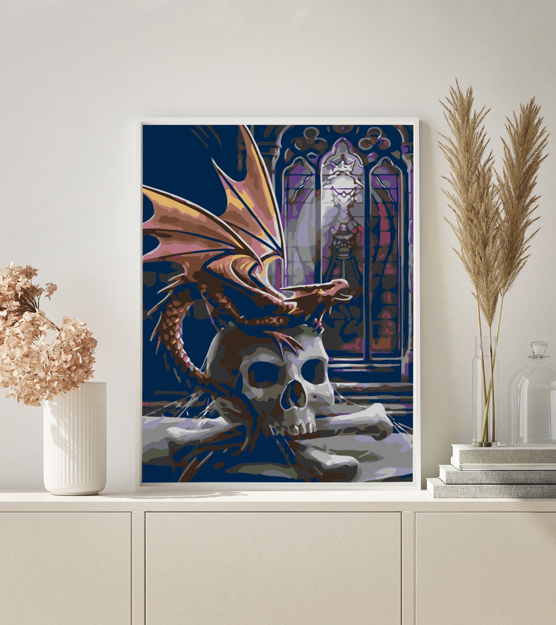WANGXIAO Malen Nach Zahlen Erwachsene,DIY Ölgemälde Leinwand Set Mit 3 Pinsel Und Acrylpigment Für Geburtstag Deko Geschenk,40x50 Cm,Mädchen Mit Roten Lippen,ohne Rahmen