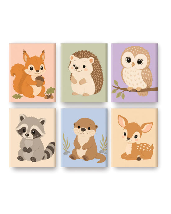 MINI MALEN NACH ZAHLEN | WALDFREUNDE – 6er Set