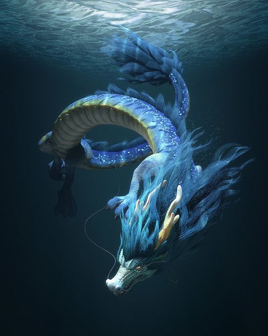 MALEN NACH ZAHLEN | DRACHE WASSER