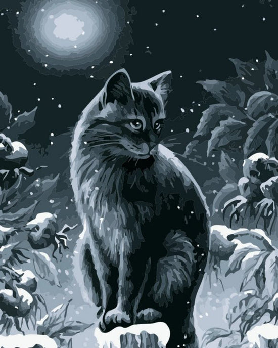 MALEN NACH ZAHLEN | SCHNEEKATZE