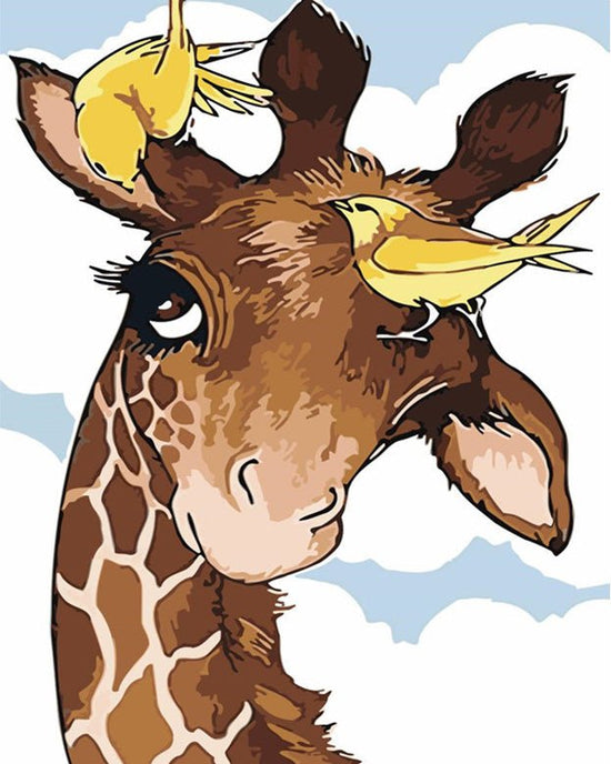 MALEN NACH ZAHLEN | KLEINE GIRAFFE