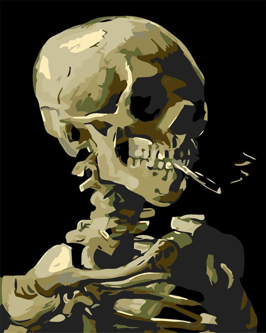 MALEN NACH ZAHLEN | TOTENKOPF PORTRAIT