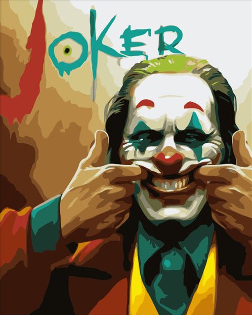 MALEN NACH ZAHLEN | JOKER GRIMASSE