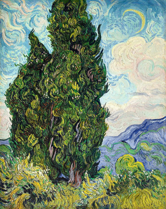 MALEN NACH ZAHLEN | VAN GOGH CYPRESSES